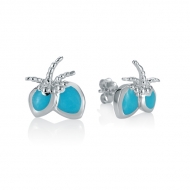 Coconut Earrings   - ss.Turquoise
