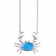 SS Blue Crab Necklace