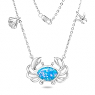 SS 925 Opal Necklace
