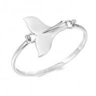 SS 925 Whale Tail  Bangle Topping