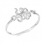 SS 925 Octopus  Bangle Topping