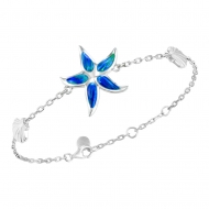 SS 925 GR Opal Starfish Bracelet