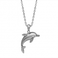14K Dolphin Necklace