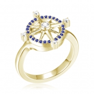14KY Compass Ring