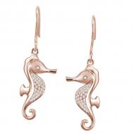 14K Seahorse Earrings
