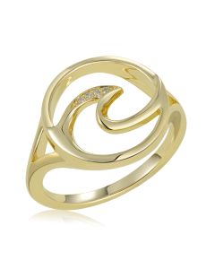 14KY Wave Ring