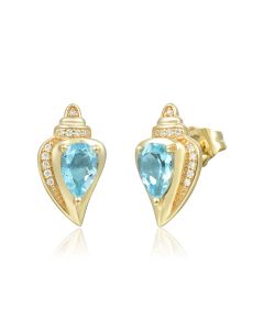 14KY Conch Shell Earrings
