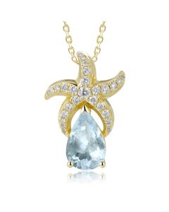 14KY Starfish Pendant
