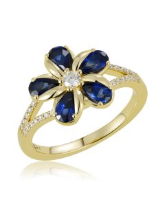 14KY Plumeria Ring