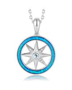 SS 925 OpalCompass Pendant