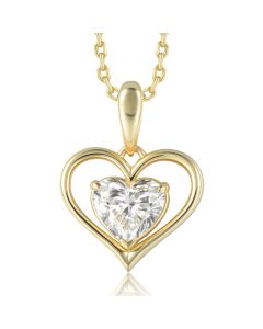 14KYG Heart LD Pendant