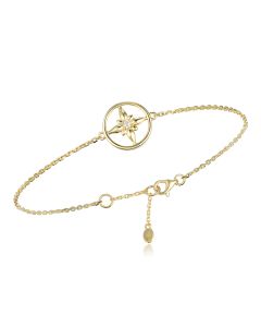 14KYG LD Compass Station Bracelet