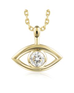 14KYG LD Eye Pendant