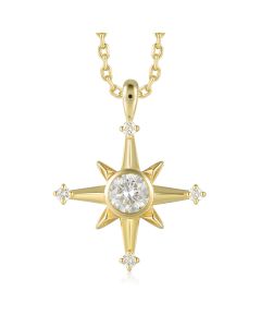 14KYG LD Compass Pendant