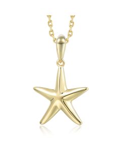 14KYG Starfish Pendant