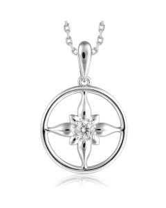 SS 925 Compass Star Pendant