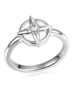 SS 925 Compass Star Ring