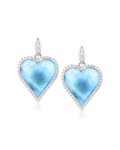 Heart Earring SS.Larimar
