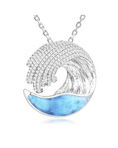 SS Wave Pendant