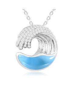 SS Wave Pendant