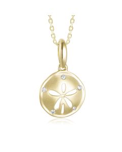 14KYG Sand Dollar Pendant