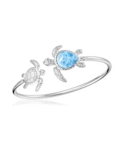 SS Turtle Larimar Bangle