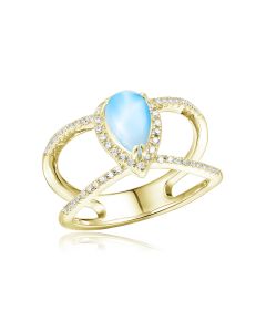 14KY Larimar Rings