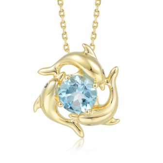 14KY Dolphin Pendant