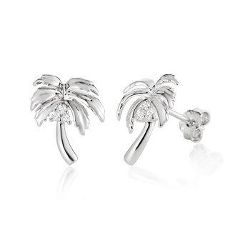 SS Palm Tree Earrings