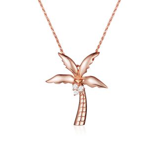 14K Palm Tree Pendant