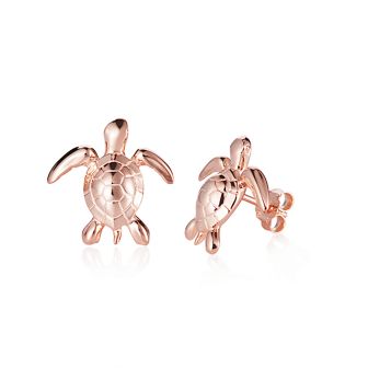 14KP Turtle Earrings