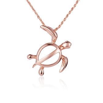 14KP Honu Necklace