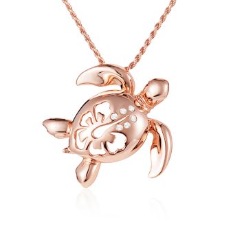 14K Honu Pendant