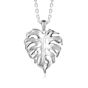 SS Monstera Pendant