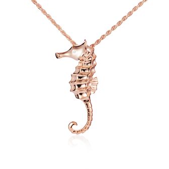 14K Seahorse Pendant