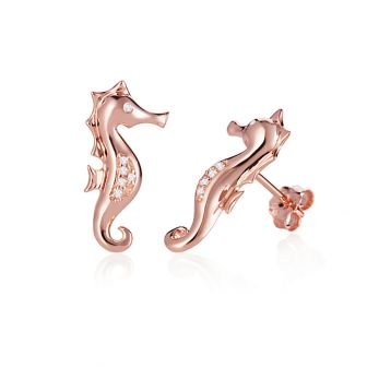 14K Seahorse Earrings