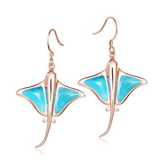 14K Stingray Earrings