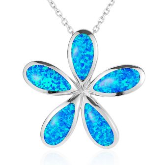 SS Plumeria Pendant