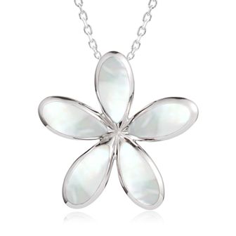 SS Plumeria Pendant