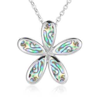 SS Plumeria Pendant
