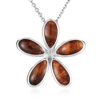 SS Plumeria Pendant