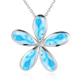 SS Plumeria Pendant