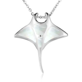 SS Manta Ray Pendant