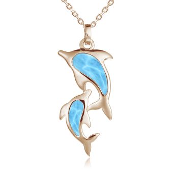 14K Dolphin Pendant