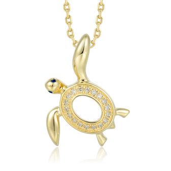 14KY Turtle Pendant