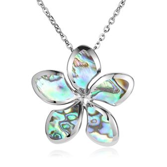 SS Plumeria Pendant