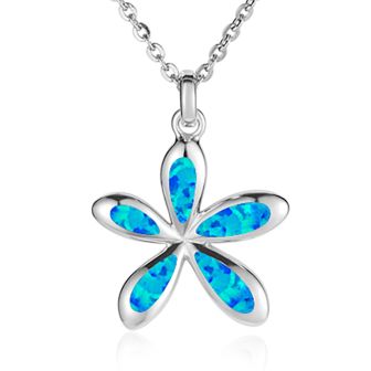 SS Plumeria Pendant