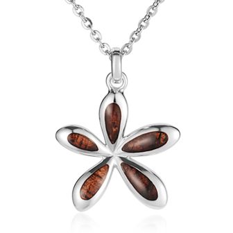 SS Plumeria Pendant