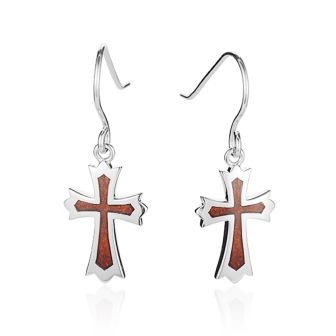 SS Cross Earrings