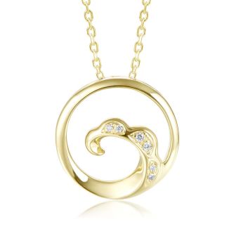 14KY Wave Pendant